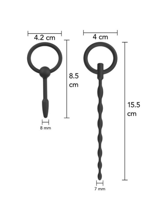 HIDDEN DESIRE - EXTREME STARTER SET DE PLUGS URÉTRAUX 2 UNITÉS