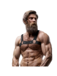 FETISH SUBMISSIVE ATTITUDE - HARNAIS DE SPORT RÉGLABLE EN NÉOPRÈNE POUR HOMMES