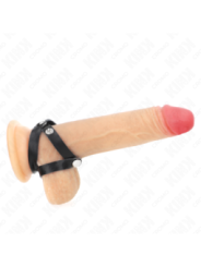 KINK - ANNEAU PÉNIS EN CUIR AVEC FERMETURE À PRESSION 39 X 1 CM