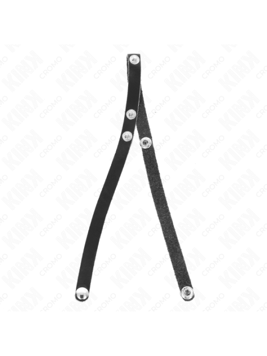 KINK - ANNEAU PÉNIS EN CUIR AVEC FERMETURE À PRESSION 39 X 1 CM