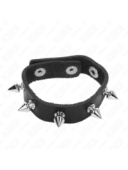 KINK - ANNEAU PÉNIS EN CUIR AVEC POINTES 21,5 X 1,6 CM