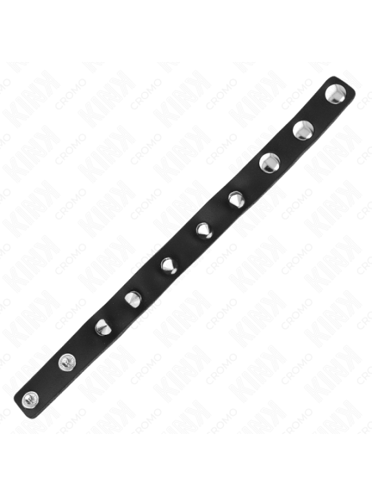 KINK - ANNEAU PÉNIS EN CUIR AVEC POINTES 21,5 X 1,6 CM