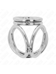 KINK - ANNEAU PÉNIS EN MÉTAL TRIPLE CHROME 3,8 CM À 5 CM MODÈLE 1