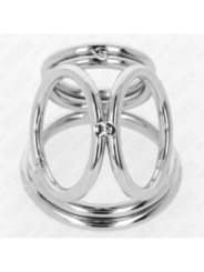 KINK - ANNEAU PÉNIS EN MÉTAL TRIPLE CHROME 3,8 CM À 5 CM MODÈLE 1