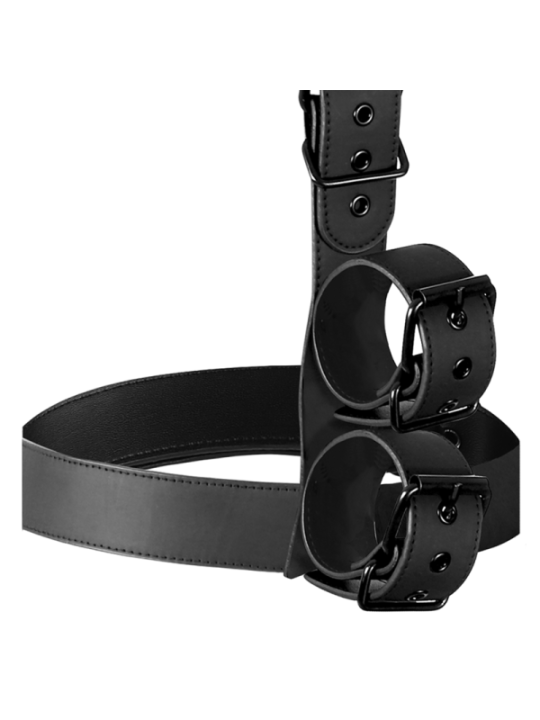 FETISH SUBMISSIVE BONDAGE - ENSEMBLE DE RETENUE CORPS COL ET POIGNETS