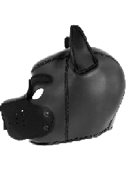 DARKNESS - MASQUE POUR CHIEN EN NÉOPRÈNE AVEC MUSEAU AMOVIBLE L