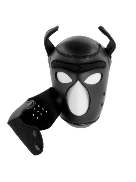 DARKNESS - MASQUE POUR CHIEN EN NÉOPRÈNE AVEC MUSEAU AMOVIBLE L