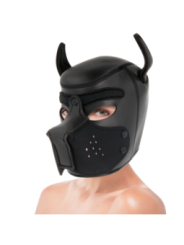 DARKNESS - MASQUE POUR CHIEN EN NÉOPRÈNE AVEC MUSEAU AMOVIBLE L