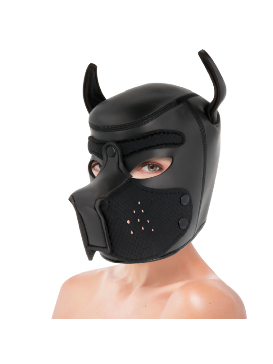 DARKNESS - MASQUE POUR CHIEN EN NÉOPRÈNE AVEC MUSEAU AMOVIBLE L