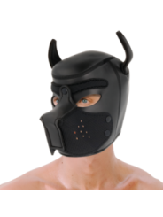 DARKNESS - MASQUE POUR CHIEN EN NÉOPRÈNE AVEC MUSEAU AMOVIBLE L