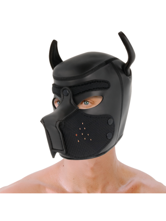 DARKNESS - MASQUE POUR CHIEN EN NÉOPRÈNE AVEC MUSEAU AMOVIBLE L