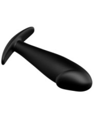 PRETTY LOVE - PLUG ANAL EN SILICONE FORME PÉNIS ET 12 MODES DE VIBRATION NOIR