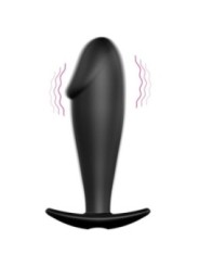 PRETTY LOVE - PLUG ANAL EN SILICONE FORME PÉNIS ET 12 MODES DE VIBRATION NOIR