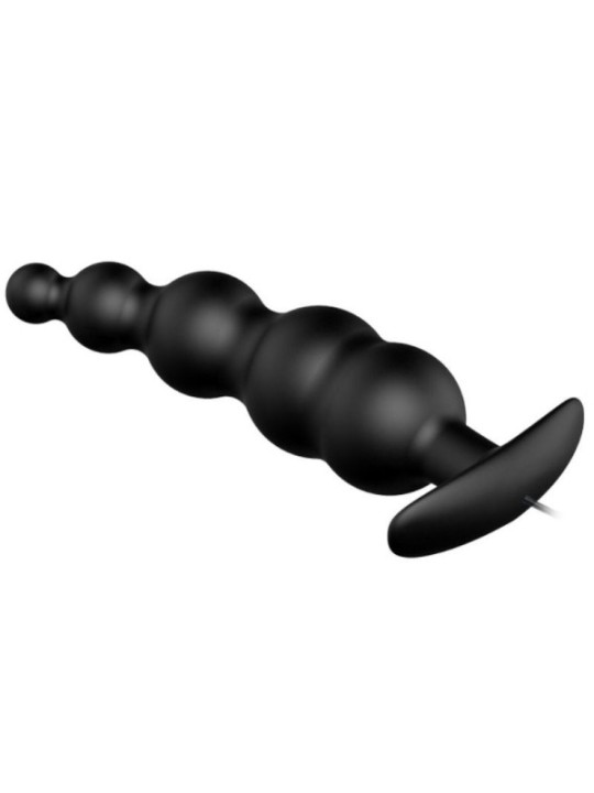 PRETTY LOVE - PLUG ANAL SILICONE EXTRA STIMULATION ET 12 MODES DE VIBRATION NOIR