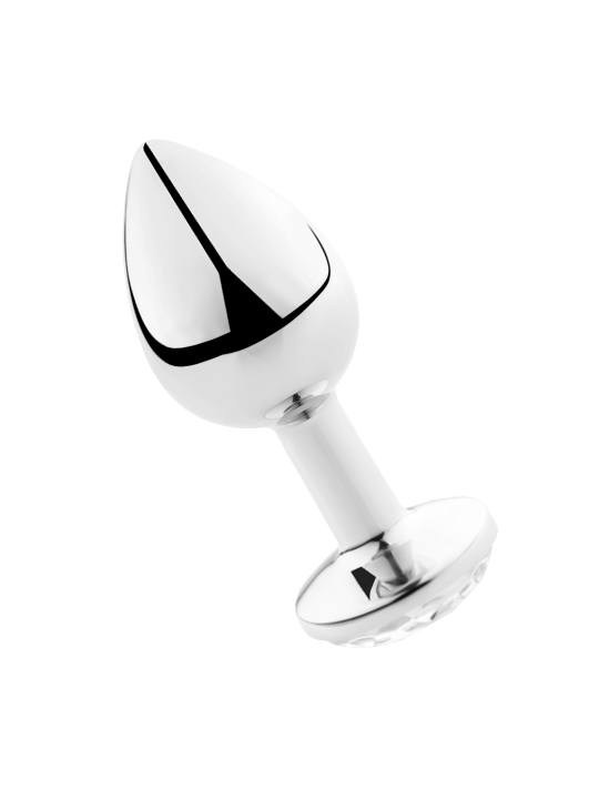 SECRETPLAY - PLUG ANAL TRANSPARENT ALUMINIUM 7CM