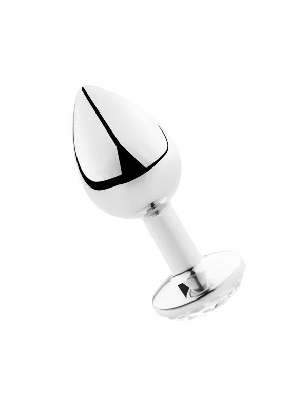 SECRETPLAY - PLUG ANAL TRANSPARENT ALUMINIUM 7CM