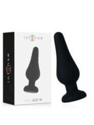 INTENSE - PLUG ANAL PIPO M SILICONE NOIR 11 CM