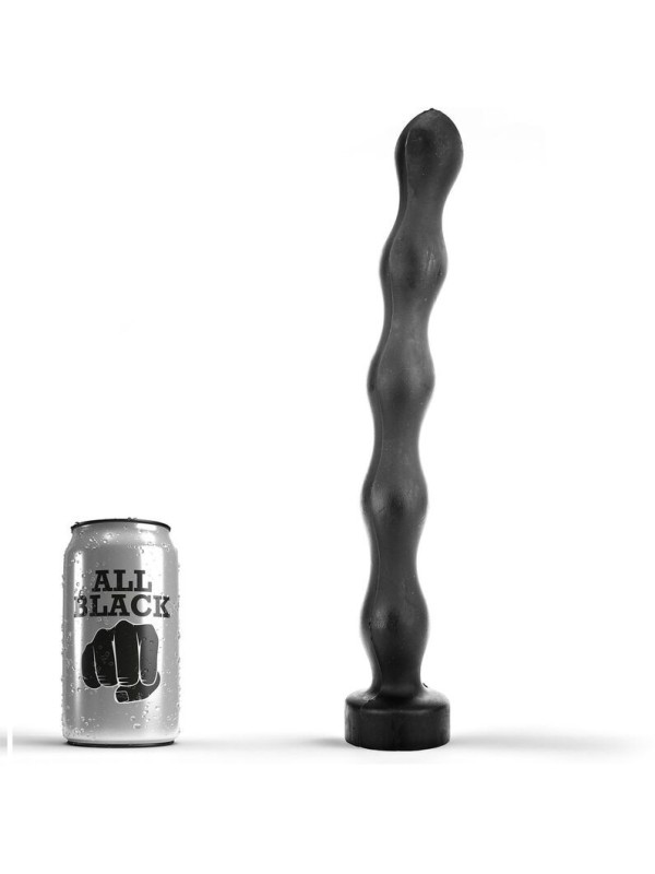 ALL BLACK - PLUG ANAL BALLE 32 CM