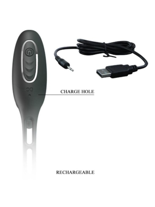 PRETTY LOVE - ANNEAUX PÉNIS AVEC PLUG VIBRATEUR