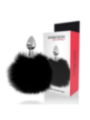 DARKNESS - BOUCHON EXTRA ANAL AVEC QUEUE NOIR 7 CM