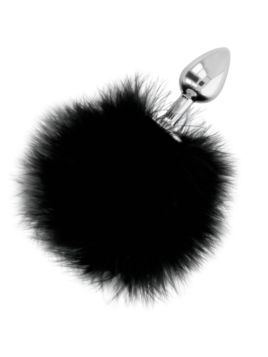 DARKNESS - BOUCHON EXTRA ANAL AVEC QUEUE NOIR 7 CM