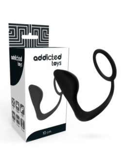 ADDICTED TOYS - PLUG ANAL AVEC ANNEAU PÉNIS NOIR