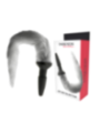 DARKNESS - PLUG ANAL EN SILICONE AVEC QUEUE GRISE