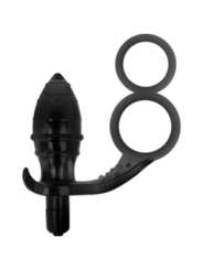 ADDICTED TOYS - PLUG ANAL AVEC DOUBLE ANNEAU NOIR