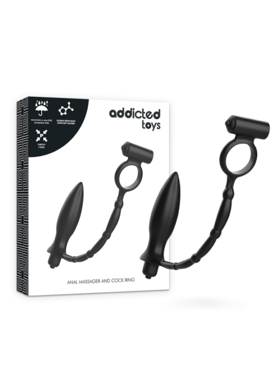 ADDICTED TOYS - PLUG ANAL AVEC ANNEAU VIBRANT