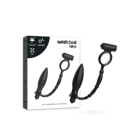 ADDICTED TOYS - PLUG ANAL AVEC ANNEAU VIBRANT