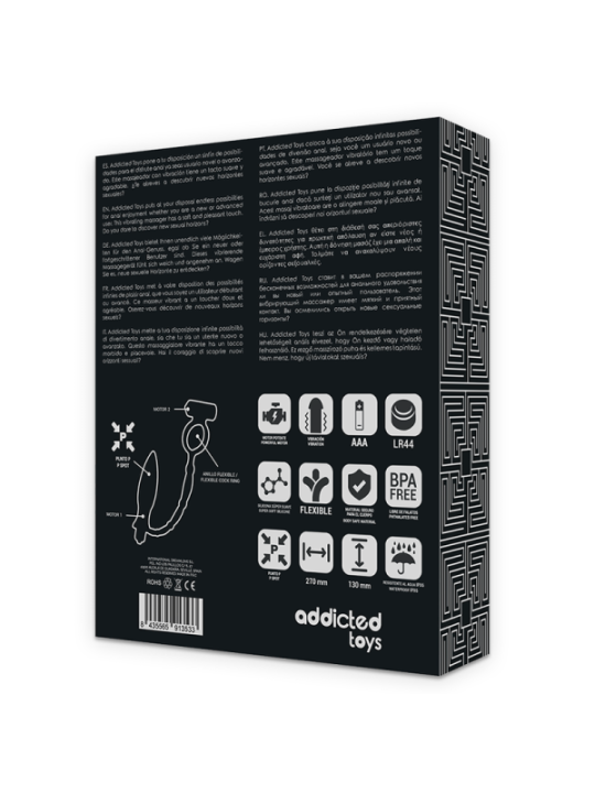 ADDICTED TOYS - PLUG ANAL AVEC ANNEAU VIBRANT