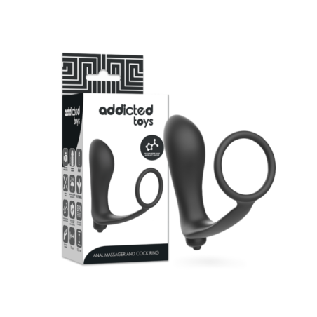 ADDICTED TOYS - PLUG ANAL VIBRANT AVEC ANNEAU PÉNIS
