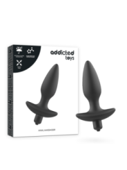 ADDICTED TOYS - MASSAGER PLUG ANAL AVEC VIBRATION NOIR