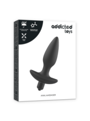 ADDICTED TOYS - MASSAGER PLUG ANAL AVEC VIBRATION NOIR