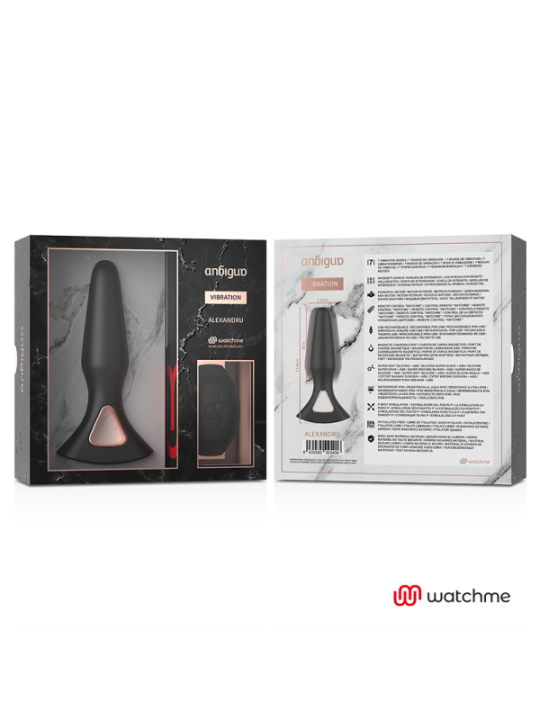 ANBIGUO - WATCHME VIBRATEUR TÉLÉCOMMANDE PLUG ANAL ALEXANDRU