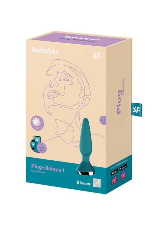 SATISFYER - VIBRATEUR PLUG ILICIOUS 1 PLUG VERT
