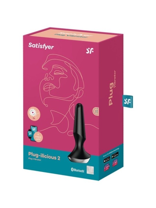 SATISFYER - VIBRATEUR PLUG ILICIOUS 2 PLUG NOIR