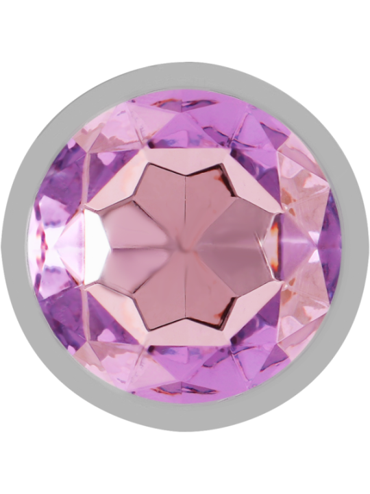 INTENSE - PLUG ANAL EN MÉTAL ALUMINIUM AVEC CRISTAL VIOLET TAILLE S