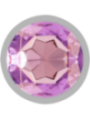 INTENSE - PLUG ANAL EN MÉTAL ALUMINIUM AVEC CRISTAL VIOLET TAILLE S