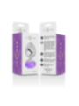 INTENSE - PLUG ANAL EN MÉTAL ALUMINIUM AVEC CRISTAL VIOLET TAILLE S