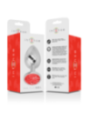 INTENSE - PLUG ANAL EN MÉTAL ALUMINIUM AVEC CRISTAL ROUGE TAILLE L