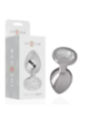 INTENSE - PLUG ANAL EN MÉTAL ALUMINIUM AVEC CRISTAL DARGENT TAILLE S