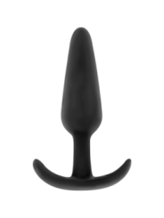 BLACK&SILVER - BOUCHON ANAL EN SILICONE HANSEL AVEC PETITE POIGNÉE