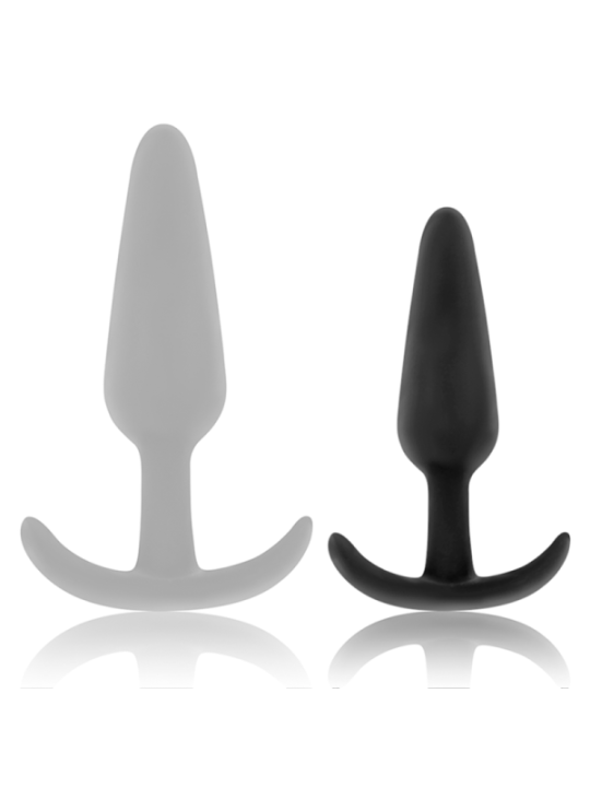 BLACK&SILVER - BOUCHON ANAL EN SILICONE HANSEL AVEC PETITE POIGNÉE