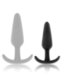 BLACK&SILVER - BOUCHON ANAL EN SILICONE HANSEL AVEC PETITE POIGNÉE