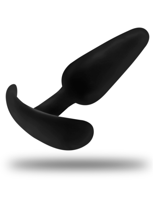 BLACK&SILVER - BOUCHON ANAL EN SILICONE HANSEL AVEC PETITE POIGNÉE