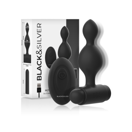 BLACK&SILVER - TUCKER PETITE TÉLÉCOMMANDE POUR PLUG ANAL EN SILICONE