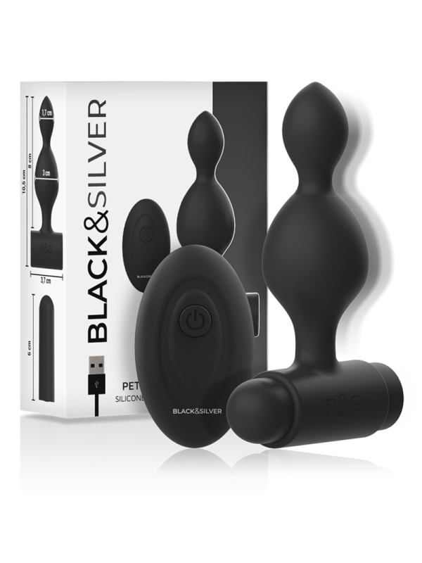 BLACK&SILVER - TUCKER PETITE TÉLÉCOMMANDE POUR PLUG ANAL EN SILICONE