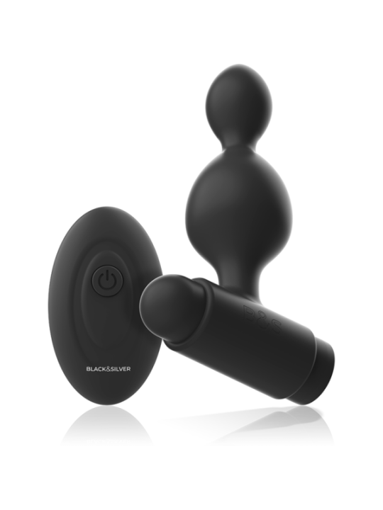 BLACK&SILVER - TUCKER PETITE TÉLÉCOMMANDE POUR PLUG ANAL EN SILICONE