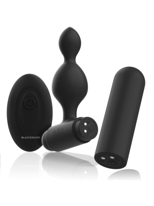 BLACK&SILVER - TUCKER PETITE TÉLÉCOMMANDE POUR PLUG ANAL EN SILICONE